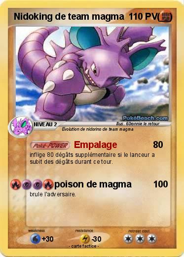 Pokemon Nidoking de team magma             (__)