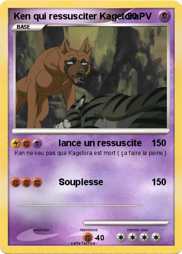 Pokemon Ken qui ressusciter Kagetora