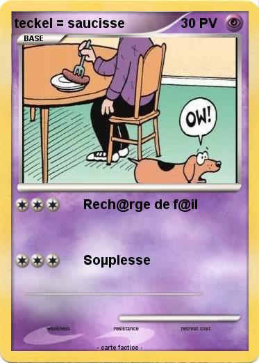 Pokemon teckel = saucisse