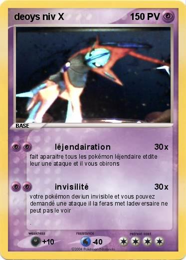 Pokemon deoys niv X