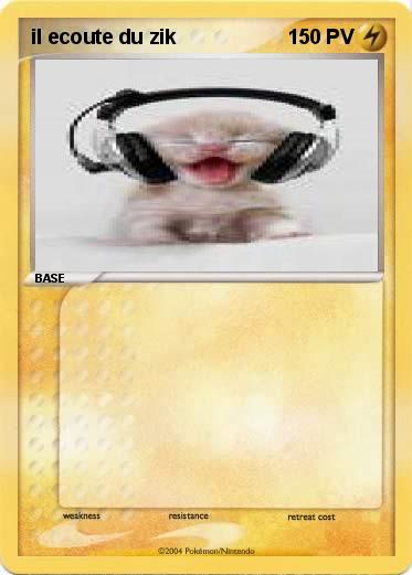 Pokemon il ecoute du zik
