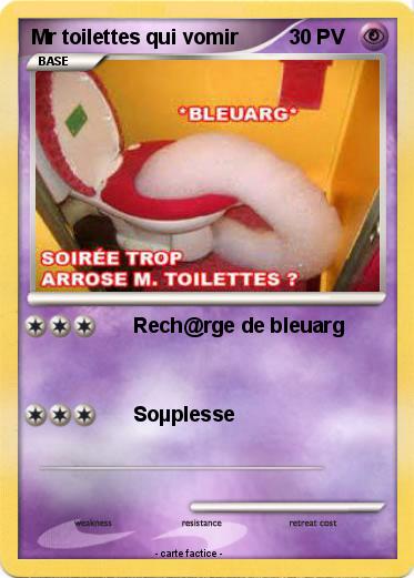 Pokemon Mr toilettes qui vomir