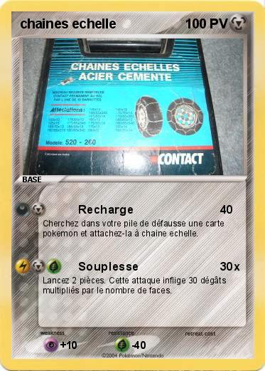 Pokemon chaines echelle
