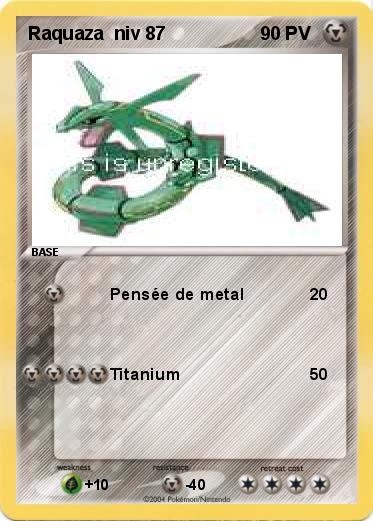 Pokemon Raquaza  niv 87