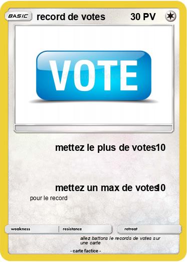 Pokemon record de votes