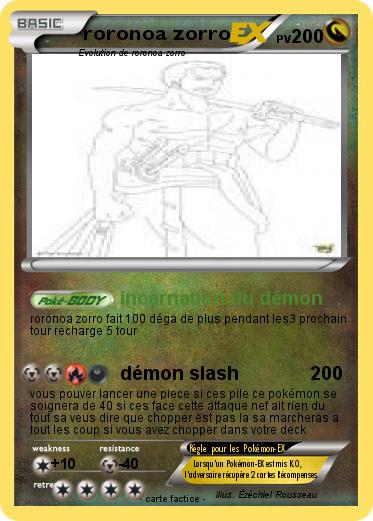 Pokemon roronoa zorro