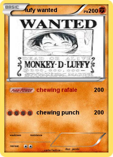 Pokemon lufy wanted