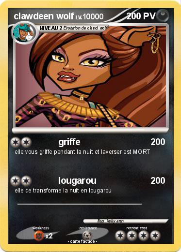 Pokemon clawdeen wolf