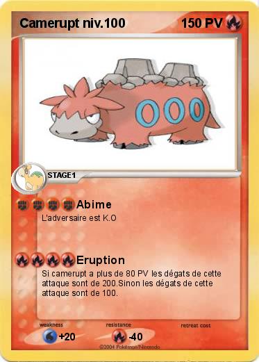 Pokemon Camerupt niv.100