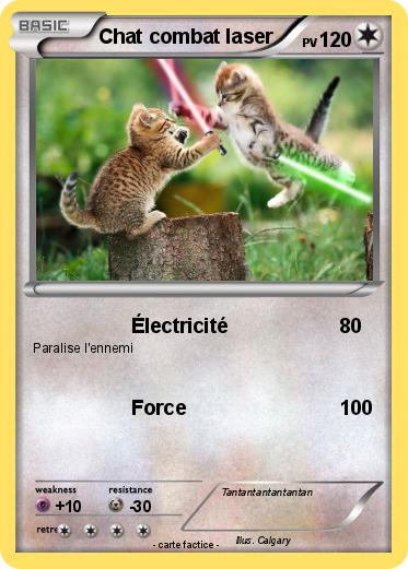 Pokemon Chat combat laser