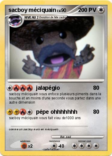 Pokemon sacboy méciquain