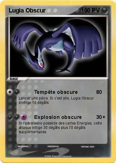 Pokemon Lugia Obscur