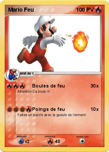 Pokemon Mario Feu