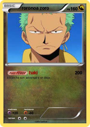 Pokemon roronoa zoro
