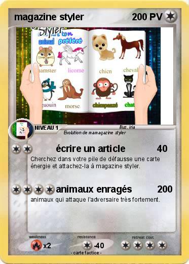 Pokemon magazine styler