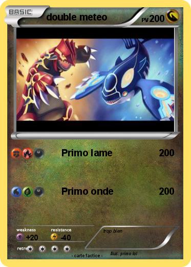 Pokemon double meteo