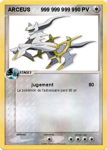 Pokemon ARCEUS       999 999 999 9