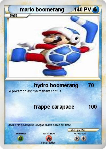 Pokemon mario boomerang