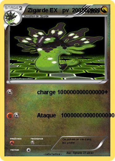 Pokemon Zigarde EX   pv  200000000
