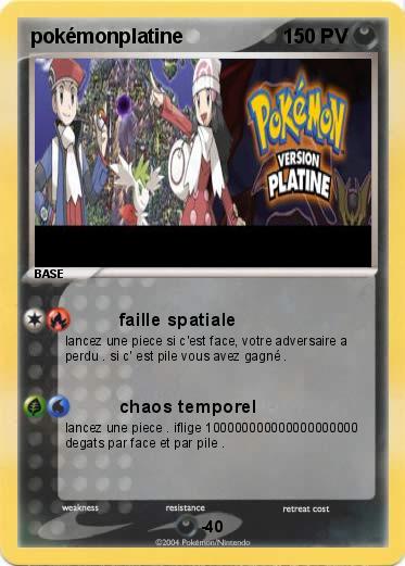 Pokemon pokémonplatine