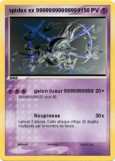 Pokemon spidax ex 99999999999999