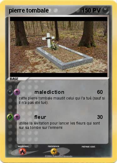 Pokemon pierre tombale