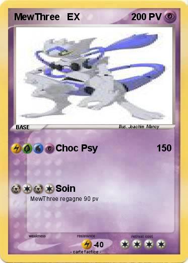 Pokemon MewThree   EX