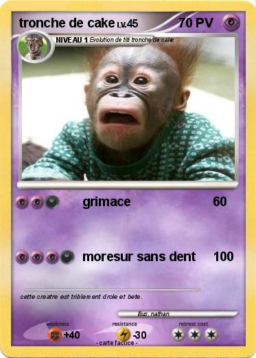 Pokemon tronche de cake