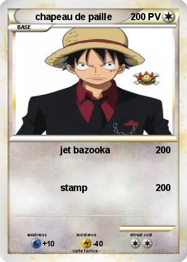 Pokemon chapeau de paille