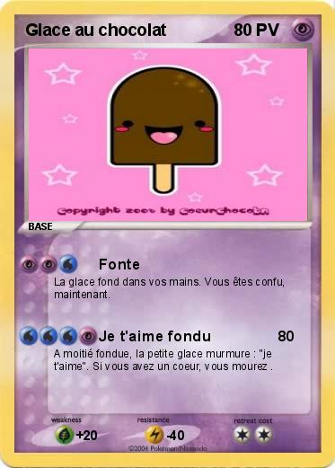 Pokemon Glace au chocolat