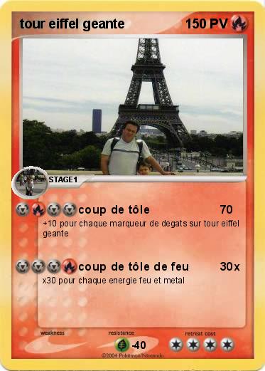 Pokemon tour eiffel geante
