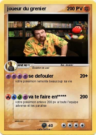 Pokemon joueur du grenier
