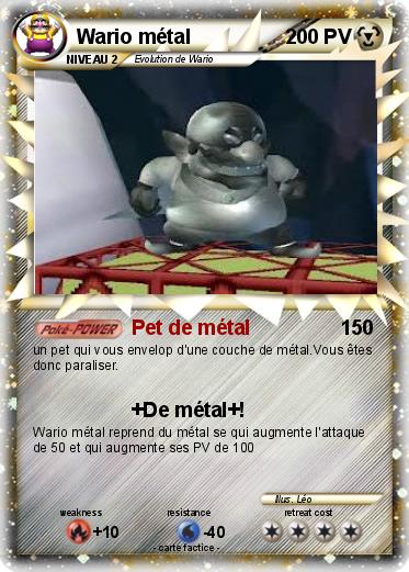 Pokemon Wario métal