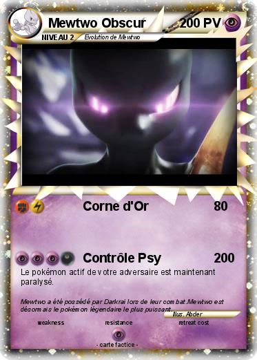 Pokemon Mewtwo Obscur