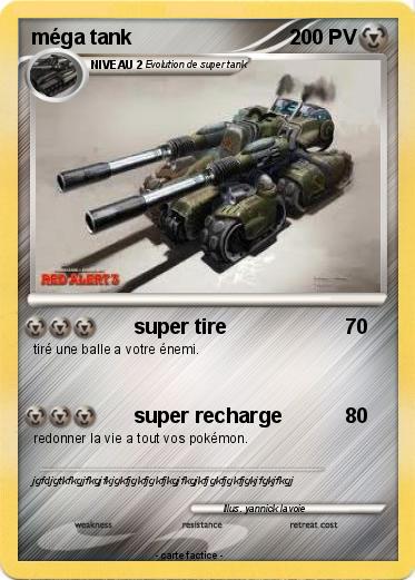 Pokemon méga tank