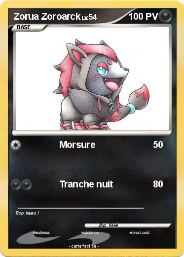 Pokemon Zorua Zoroarck