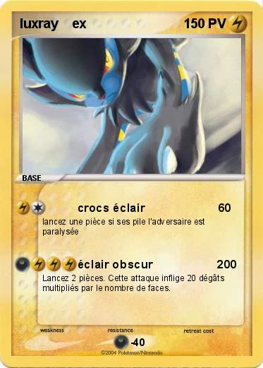 Pokemon luxray    ex                                                 