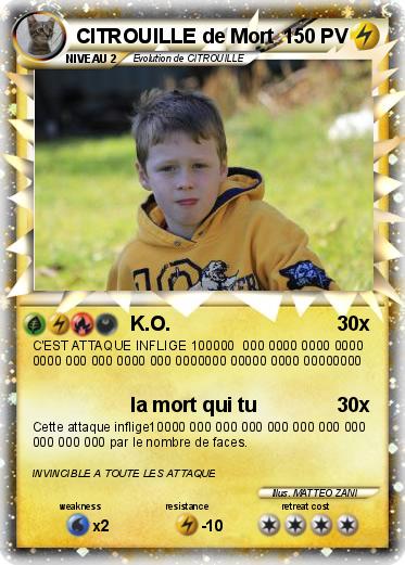 Pokemon CITROUILLE de Mort