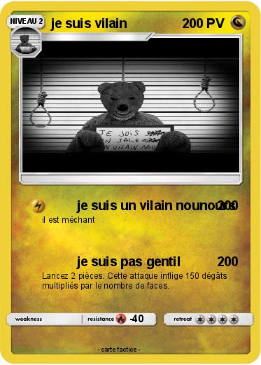 Pokemon je suis vilain