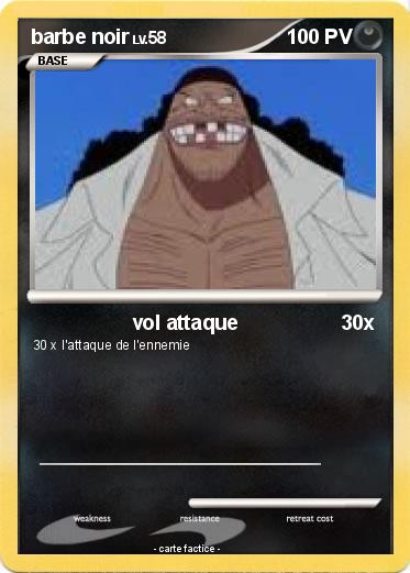 Pokemon barbe noir