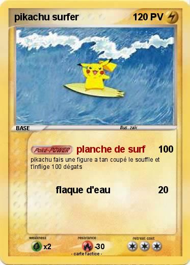 Pokemon pikachu surfer