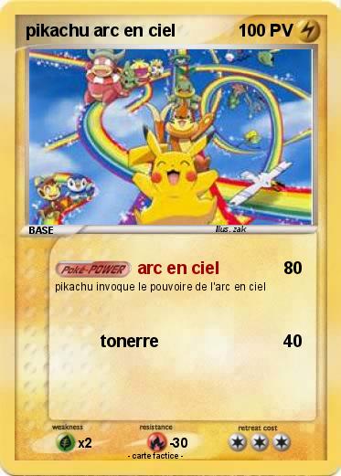 Pokemon pikachu arc en ciel