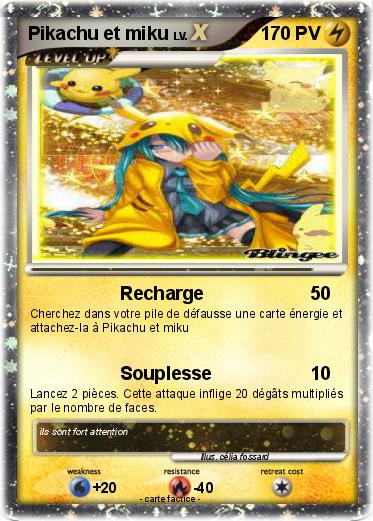 Pokemon Pikachu et miku