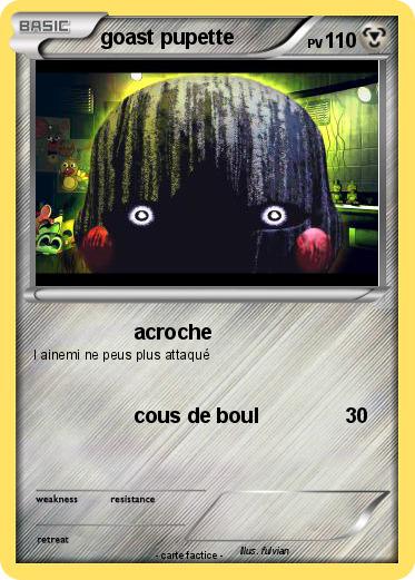 Pokemon goast pupette