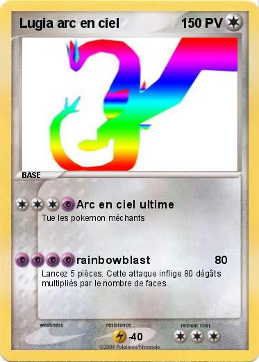 Pokemon Lugia arc en ciel
