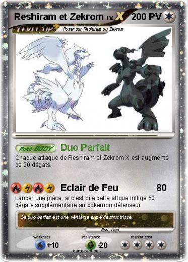 Pokemon Reshiram et Zekrom