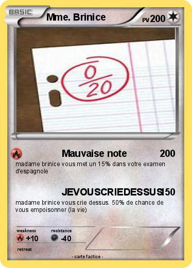 Pokemon Mme. Brinice