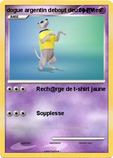 Pokemon dogue argentin deboµt deux p@ttes