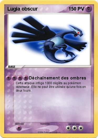 Pokemon Lugia obscur                 