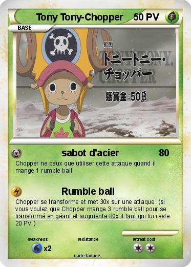 Pokemon Tony Tony-Chopper
